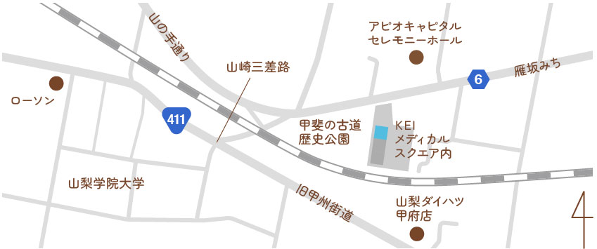 かわせみ耳鼻咽喉科のマップ